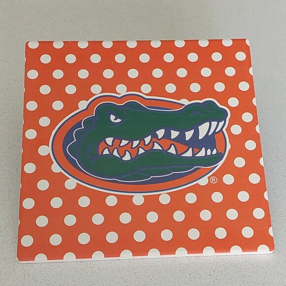 University of Florida Gator Stoneware Trivet - Picture 1 of 5